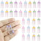 30Pcs Mini Baby Bottles,Baby Doll Bottles Colorful Plastic Mini Baby Bottles, Lightweight Compact Toy Baby Bottle Novelty Multi-Use Tiny Candy Jar for Baptism DIY Craft