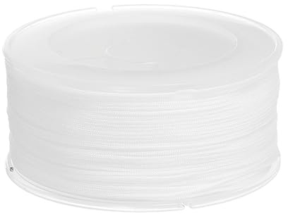 PATIKIL Cuerda de Nylon 0.03 Pulgadas x 71 Yardas, Hilo para Pulseras Nylon Trenzado cordón Nudos Chinos para fabricación joyería Abalorios Collares persianas móviles Viento, Blanco