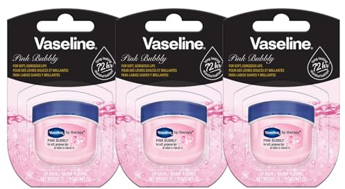 Vaseline Lip Therapy 7G Pink Bubbly | Balsamo labbra nutriente per un'idratazione ottimale, con un colore rosa bubbly | (Pink Bubbly (3 Pezzo))