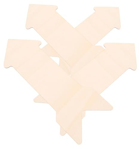 Gadpiparty 4stücke Leere Ausschnitte Aus Holz Für Diy-projekte Pfeilförmige Holzausschnitte Für Graffiti Und Bastelarbeiten Unfertiger Holzschild Blanker Holzschnitt