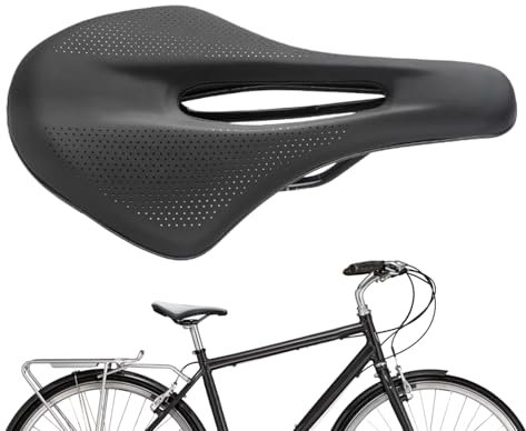 Fahrradsättel & Sitzbezüge - Komfortsattel Mit Weicher Polsterung Für Herren,Atmungsaktiver Bezug Ersatzteile Unisex Für Rennrad Und Stadtfahrrad