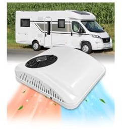 Cooligo 12V 10000 BTU RV Rooftop Air Conditioner, Heating & Cooling, Ultra-Quiet 12 Volt DC AC Unit with Inverter Compressor for RVs, Motorhomes, Campers, Campervans, Trucks, Travel Trailers
