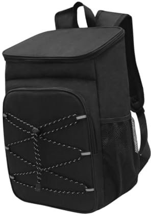 EXAOMBLE Insulated Lunch Bag Insulated Backpack with Cutlery Large Capacity Featuring Portable Design and Oxford Cloth Material for Camping and Outdoors for Vegetable and Picnic Food