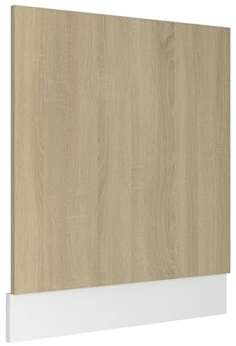 Mascherina per lavastoviglie Lyon Sonoma Rovere 59,5 x 3 x 67 cm per mobili da cucina | Materiale in legno anteriore | Elegante parte anteriore della cucina | Montaggio facile | Durevole e facile da