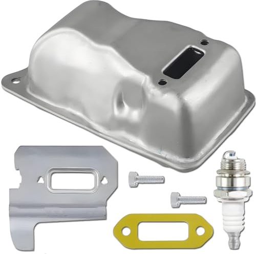 ZAMDOE Conjunto de silenciador de escape para Stihl TS410 TS420 TS 410 420 Cortadora de hormigón Sustituir piezas 4238-140-0611 con junta