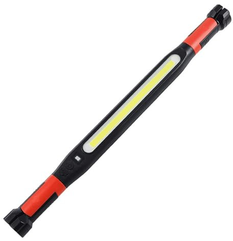 Lampe de travail LED magnétique rechargeable professionnelle – Lampe ultra lumineuse sous le capot avec crochet de suspension, 4 modes d'éclairage, sans fil, portable pour réparation de voiture