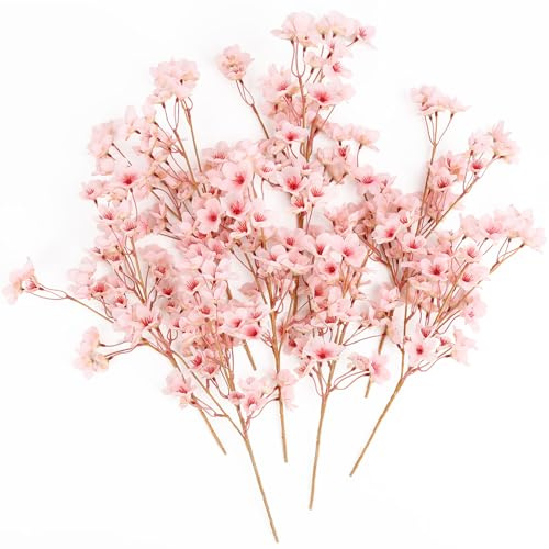 TYL&TYS Branches de cerisier artificielles - 40,6 cm - Fleurs de cerisier | Branches de printemps artificielles, aspect réaliste, pour décoration de printemps, décoration de maison