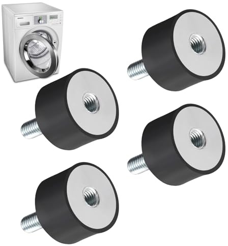 Ebksqs 4 Stück Gummipuffer M6 Schwingungsdämpfer VD20*15 M6*18 Silentblock Anti-Vibration Stoßdämpfer für Auto, Boot, Motor