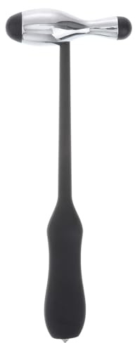 DRESSOOS Martillo Neurológico de Diagnóstico Médico de Metal en Forma de Bolos, Herramienta de Percusión para Pruebas Clínicas, Martillo de Reflejos Portátil para Examen Físico Profesional