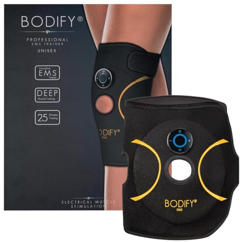 Bodify® EMS Knee Trainer Pro - Targeted Activation of the Knee Muscles! - Muscle activation - EMS Training - Knee Muscle Trainer - for Men and Women The ORIGINAL