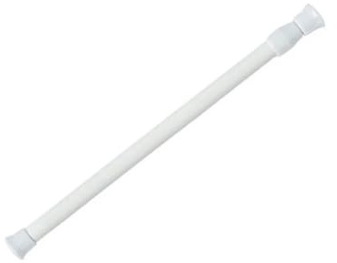 Justerbar teleskopgardinstång, fjäderutdragbara teleskopstolpar, badrumsstång, dusch, ingen borrning, 2 st för badrum (40–70 cm)