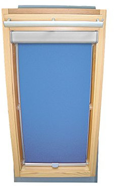 Easy-Shadow - Abdunkelungsrollo Rollo mit Blende für Velux DKL/DKU/RHL/RHU-EP GGU,GPU,GHU,GTU 308 mittelblau // Maßanfertigung