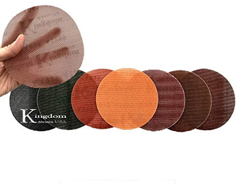 6-In. Kingdom Abrasive Pro-Net Ultra Fine Assorted Gritd, 5 Each of 1000, 1500, 2000 & 3000 Pro-Net Mesh Sanding Discs with Free Pad Protector (20-Pack)