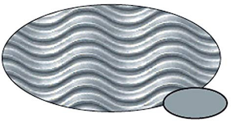 Wiemann Lehrmittel Wellpappe 50x70 cm, 3D-Wellkarton zum Basteln (Silber)