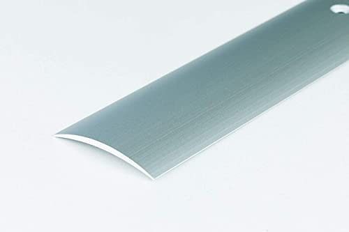Aluminium Threshold Strip 30mm x 1M Door Floor Trim Transition Carpet Cover LPOS TMW Profiles (Silver)