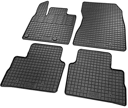CIKCAR Set Tapis de Caoutchouc Compatible avec Nissan Qashqai III (J12) 2021- (4-pièces + Points de fixage)