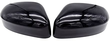 Cubierta Espejo Retrovisor Izquierdo Y Derecho Carcasa Espejo Lateral Para Ford Para Focus Para Mk3 Para ST Para Estilo De Coche RS 2012-2018 Fundas Espejo Retrovisor (Color : Negro)