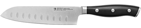 HENCKELS Forged Accent Razor-Sharp Hollow Edge Santoku Knife 5 Inch, German Engineered Informed by 100+ Years of Mastery