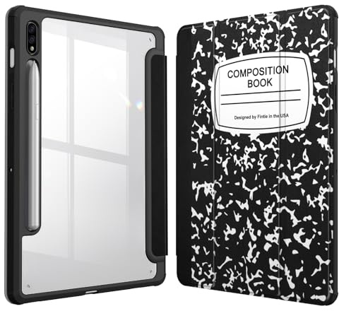 Fintie, Funda híbrida Delgada para Samsung Galaxy Tab S8 y S7 de 11 Pulgadas (Modelo SM-X700, X706, T870, T875, T878) con Soporte para S Pen, a Prueba de Golpes con Carcasa Trasera Transparente,