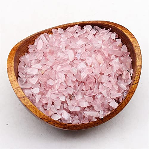 UTHTY Cristal de Quartz Rose Flashy Naturel copeaux Pierre Gravier for la décoration 7mm-9mm 1pc adapté à la décoration de Meubles (Color : 1000g)