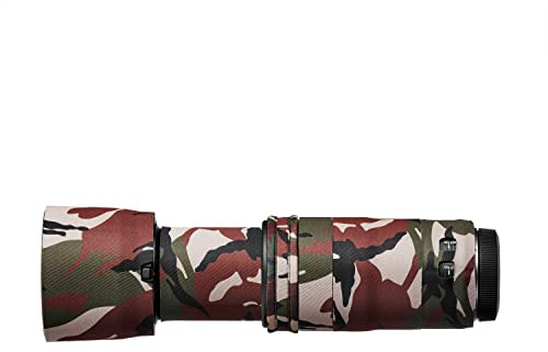 easyCover - Lens Protection Camouflage Cover - Objektivschutz - Schutz für Ihr Kameraobjektiv - Canon RF 100-400mm F5.6-8 is USM - Grüne Camouflage