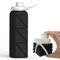 BEAUTAIL Collapsible Water Bottle, Silicone Foldable Portable Water Bottles 610ml, Lightweight Reusable Leakproof for Travel Camping Hiking Cycling Yoga Sports Outdoor, 1 Pack (Black)