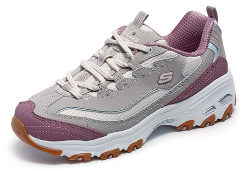 Skechers D'Lites-Popular Vote Damen-Sneaker, Taupe/Multi, 41 EU