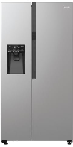 Gorenje NRR9185ESXL Side by Side Kühl-Gefrierkombination/NoFrost Plus/Inverter Kompressor/Wasser- und Eiswürfelspender/SensoTech / 178,6 cm/Kühlteil 376 l/Gefrierteil 190 l/Edelstahl