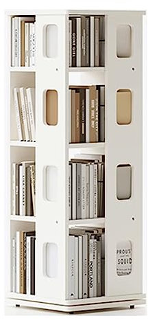YTGHBIML Bücherturm Freistehend 360° drehbares Bücherregal aus Holz, stehendes Bücherregal, Eck-Bücherregal, Organizer für Büro, Heim-Bücherregal perfekte Darstellung