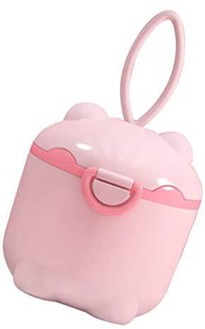 ULDIGI Milchpulverbox to go Milchpulver Vorratsdose Kinderfreundlich Rosa Stabil Leicht zu reinigen