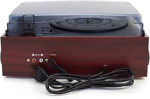 Marron - Tocadiscos de vinilo multifuncional para fonógrafo, grabador antiguo, retro, gramófono, radio U, multifunción, Bluetooth
