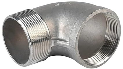 1/8'' - 2'' Außengewinde 304 Edelstahl 90 Grad Winkelstück DN6 - DN50 Wasserrohrverschraubung SS304 Verbindungsstück(1/2)