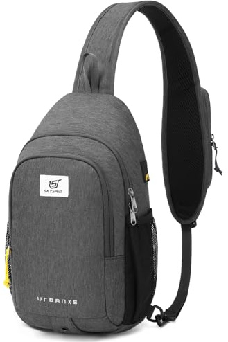 SKYSPER Schultertasche Brusttasche RFID Sling Bag Herren Leichte Umhängetasche Anti-Diebstahl Crossbody Bag Outdoor Reisen