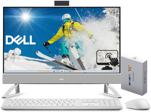 Dell Inspiron All-in-One Touch Screen Desktop Computer, 24 LED Low Blue Light Display, 14th Gen Intel Core7 150U, 16GB RAM, 512GB PCIe SSD, Wi-Fi 6, USB-C, HDMI, Wireless KB & Mouse, Windows 11 Pro
