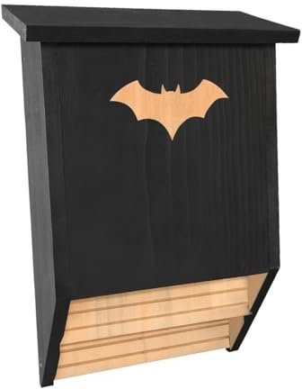 Colcolo Fledermaushaus aus Holz, Holzkiste, schnelle Installation, zum Aufhängen am Baum, bietet Platz für 75 Fledermäuse, Unterschlupf für die