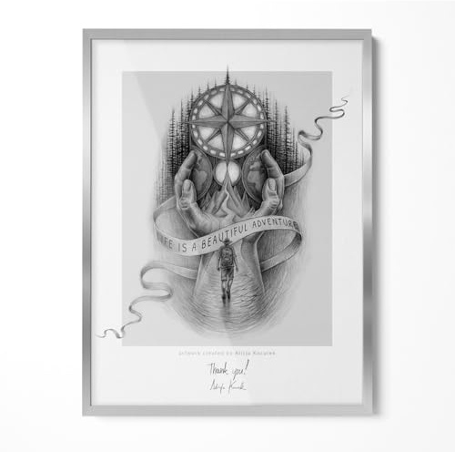 Tulup Rahmen Austauschen Silberner 60x80 cm Für Wohnzimmer Schlafzimmer Küche Kunststoffrahmen aus Hochwertigem Material Mit Passepartout Bruchsicheres Acrylglas Wanddeko Für Poster und Bilder