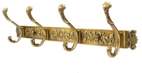 QULYEA Coat Rack Wall Mount,Vintage Wall Hooks Coat Hooks Antique Towel Racks for Bathroom Entryway Wall Mounted CoatRack Clothes Heavy Duty