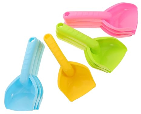 HANABASS 12pièces Lot de Petites Pelles De Plage Plastique pour Garçon Fille Équipement De Jeu Extérieur pour Plage Jardin Jeux Plein Air