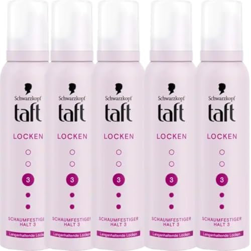 Schaumfestiger Locken Haltegrad 3, Haarschaum für langanhaltende Locken, vegane Formel Spray Haarspray 150 Mililiter x 5 Stück
