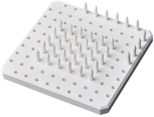 Generico Set 60 Pezzi Supporti e Chiodi per Forno in Ceramica con Tappetino Refrattario Compatto, Accessori per Cottura Argilla e Smaltatura, Strumenti Professionali per Artigiani
