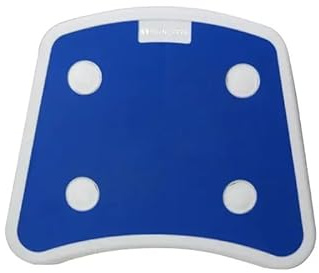 Hälsosammare - stabilt steg i plast | blå halkfri yta, ultralätt 0,8 kg, 44,5×38×9,5 cm, 4 fästpunkter Ø44 mm, för badkar/säng/toalett | 100 kg