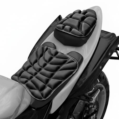 DAHJSD Cojín Asiento Moto Gel para Triumph Street Triple 765 RS 2023, Asiento Gel Moto Amortiguador y Transpirable, Cojín de Asiento Moto Cómodo Duradero Accesorios