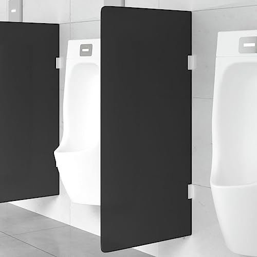 Generisch Urinal-Trennwand Wandmontage Schwarz 90x40 cm Hartglas,Heimwerkerbedarf,Sanitärbedarf,Sanitärkeramik Armaturen,Toiletten Bidets,Urinale-154402