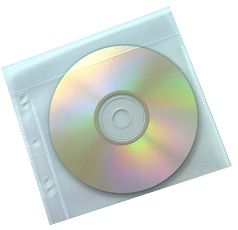 Kim Kranholdt CD-H�llen zum Abheften von einer CD oder DVD 100 St�ck