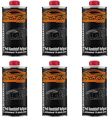 TRISTARcolor Haftgrund Primer Grundierung Haftvermittler für Kunststoff Teile 6 x 0,5 Liter