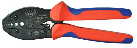 Herramienta de crimpado RG59 LY-02H1 RG58 RG59 RG62 Herramienta de crimpado de cable coaxial, conector BNC, alicates de crimpado manual de fibra óptica
