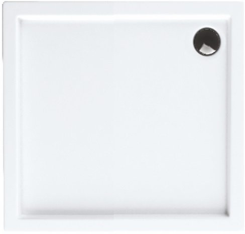 VBChome Duschwanne 70x90x5 Duschtasse für Duschkabine Rechteck Extra Flach Ablauf weiß Corrina AP90