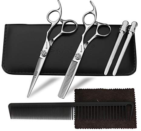 Sharonds 15 cm frisörsaxar kit rostfritt stål hårklippningssax set tunnare hår sax professionell frisörsalong hem sax kit