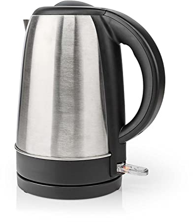 Ex-Pro Electric Kettle, 2200W, Stainless Steel Cordless Kettle, Boil Dry Protection & Auto Shut Off, 1.7L Jug for Hot Water Tea or Coffee, Cordless 360° Swivel Base, Silver