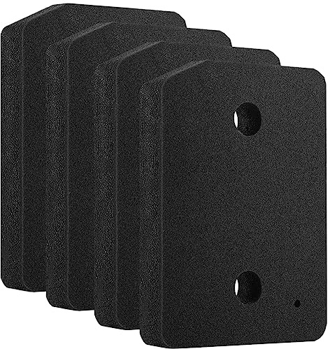 Set of 4 filters for miele 9164761 dryer: sponge filter for Miele tumble dryers, heat pump dryers, 207 x 157 x 30 mm